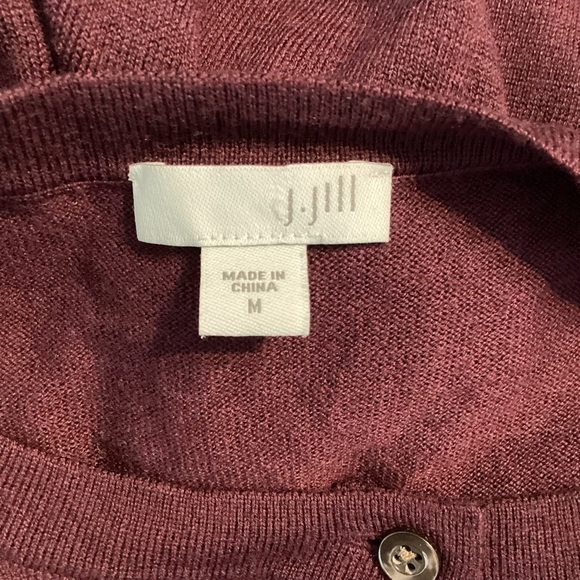 J. Jill Long Line Cardigan Size M Purple - Picture 6 of 7